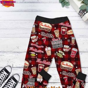 Tim Hortons Girl Grinch T Shirt Pajamas Set 3