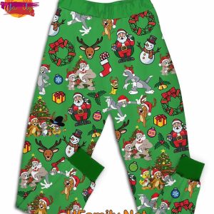 Tom And Jerry Christmas T Shirt Pajama Set 3