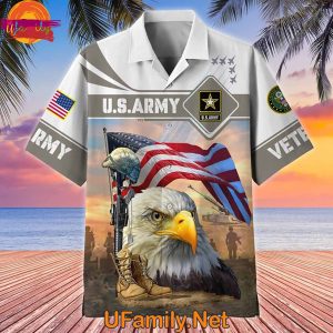 US ARMY Soldier Veteran Hawaiian Shirt For Men