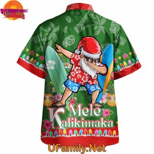 Ufamily Mele Kalikimaka Santa Christmas Hawaiian Shirt