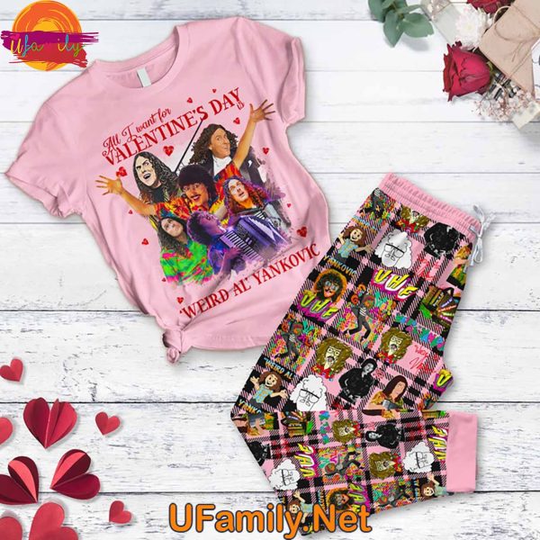 Weird Al Yankovic Valentine Day T Shirt Pajama Set