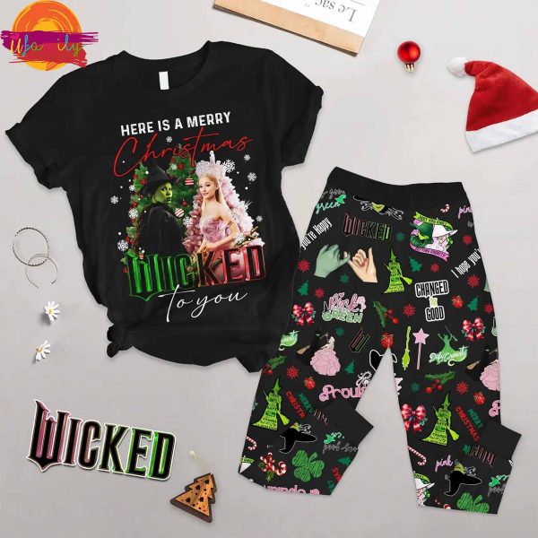 Wicked Christmas T Shirt Pajama Set