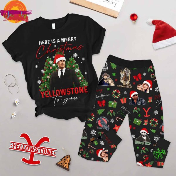 YellowStone Christmas T Shirt Pajama